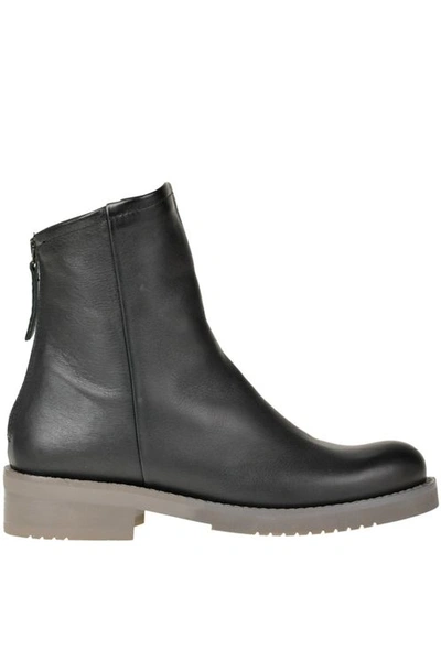 Maliparmi Leather Ankle Boots In Black
