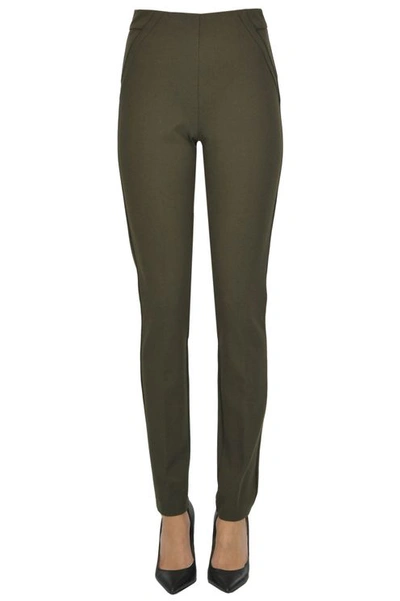 Joseph Ribkoff Jersey Slim Trousers In Green