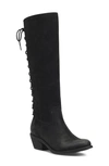 Söfft Sharnell Water Resistant Knee High Boot In Black Suede