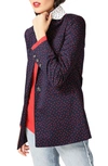 Court & Rowe Scatter Dot Blazer In Maritime Rouge