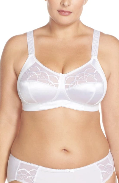 Elomi Cate Full Figure Underwire Lace Cup Bra El4030, Online Only In White