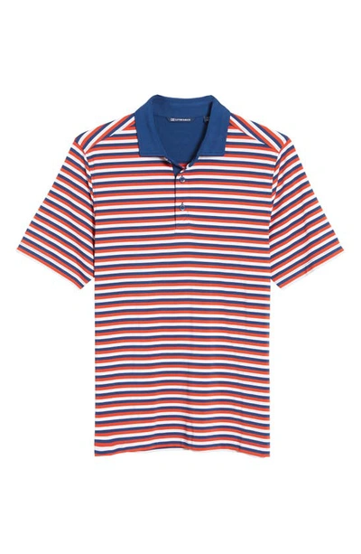 Cutter & Buck Forge Drytec Stripe Performance Polo In Mars