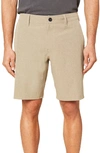 O'neill Reserve Heather Hybrid Water Resistant Swim Shorts In Khaki