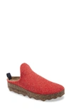 Asportuguesas Fly London Come Sneaker Mule In Red Fabric