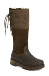 Bos. & Co. Goose Primaloft® Waterproof Boiled Wool Mid Calf Boot In Olive Leather