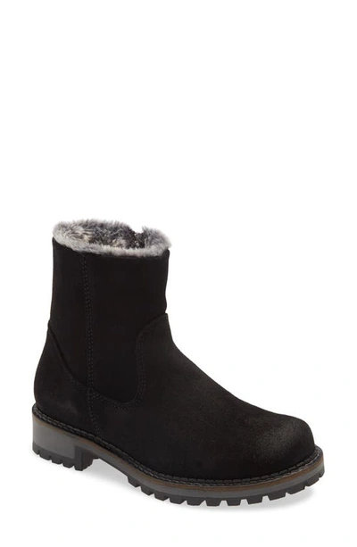 Bos. & Co. Calib Waterproof Bootie In Black/ Black Suede