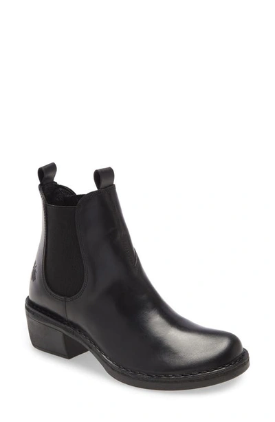 Fly London Meme Leather Boot In Black