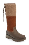 Bos. & Co. Goose Primaloft® Waterproof Boiled Wool Mid Calf Boot In Espresso/ Espresso Leather