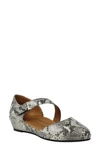 L'amour Des Pieds Beriyn Wedge Pump In Black Snake Print Leather