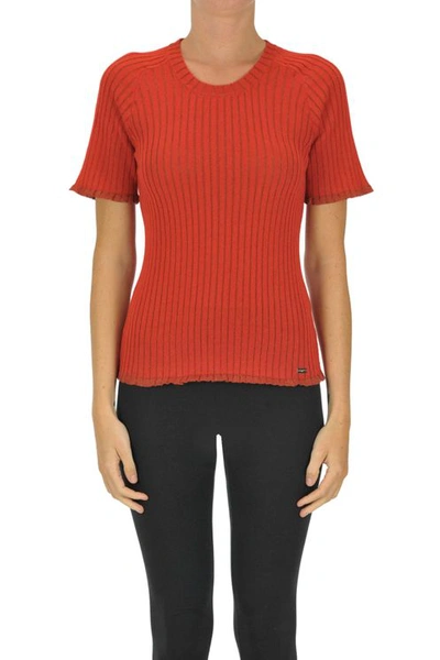 Nenette Viscose-blend Pullover In Red