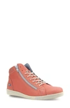 Cloud Aika High Top Sneaker In Velvet Cantaloupe Leather
