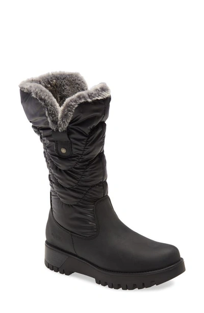 Bos. & Co. Astrid Primaloft® Wool Lined Waterproof Boot In Black Leather
