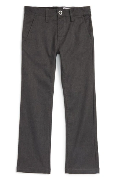 Volcom Modern Stretch Chinos In Charcoal Heather