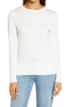 Halogenr Crewneck Sweater In Ivory Cloud