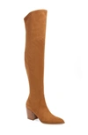 Marc Fisher Ltd Cathi Pointed Toe Over The Knee Boot In Medium Natural