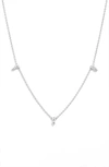 Bony Levy Rita Diamond Station Necklace In White Gold/ Diamond