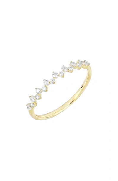 Bony Levy Rita Stackable Diamond Ring In Yellow Gold/ Diamond