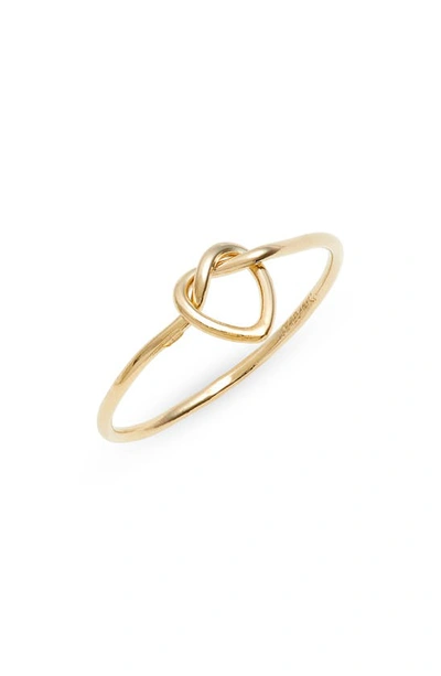 Set & Stones Heather Heart Ring In Gold