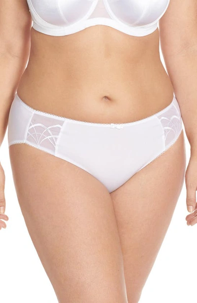 Elomi Women's Plus Size Cate Brief Underwear El4035 In White