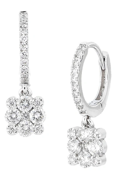 Bony Levy Getty Botanical Diamond Drop Earrings In White Gold/ Diamond