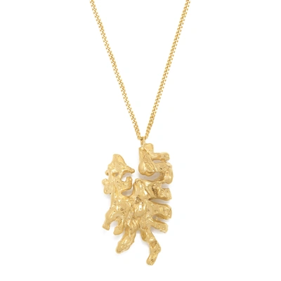 Loveness Lee Dragon Chinese Zodiac Necklace In Gold