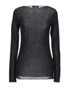 Alpha Studio Black Long-sleeved T-shirt