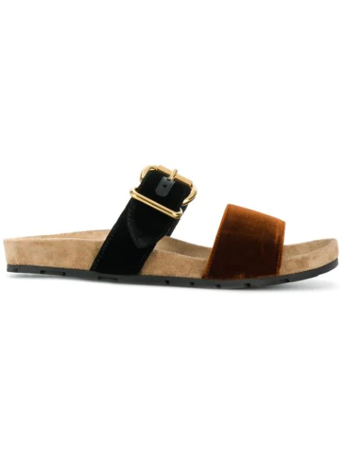 single buckle sandals