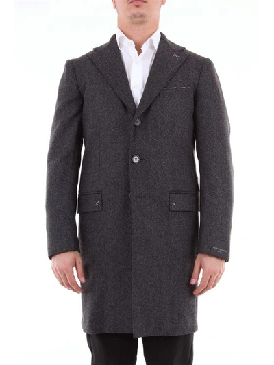 Parthenope Drop 7 Single-breasted Coat In Black