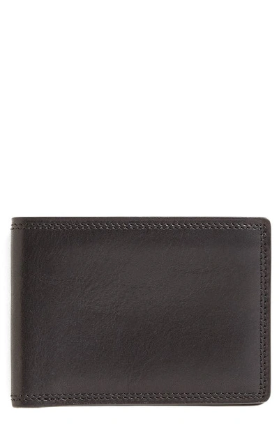 Bosca Leather Bifold Wallet In Black