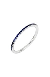 Bony Levy Stackable Sapphire Ring In White Gold/ Sapphire
