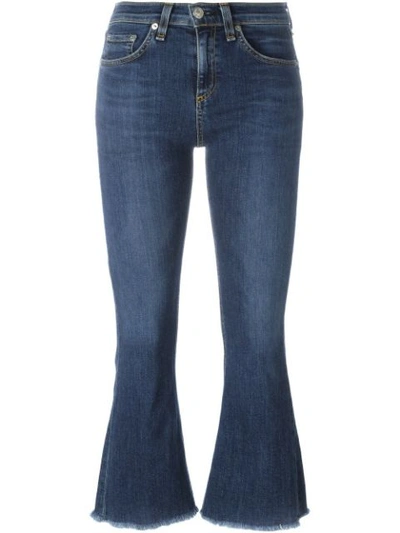 Rag & Bone Rag And Bone Blue Crop Flare Jeans