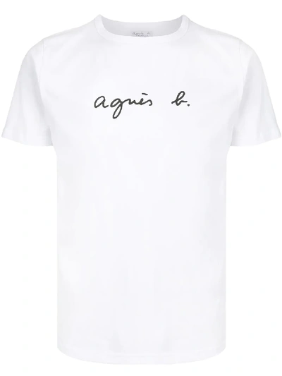 Agnès B. Coulos Short-sleeved T-shirt In White