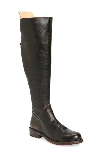 Bed Stu Manchester Over The Knee Boot In Black Handwash