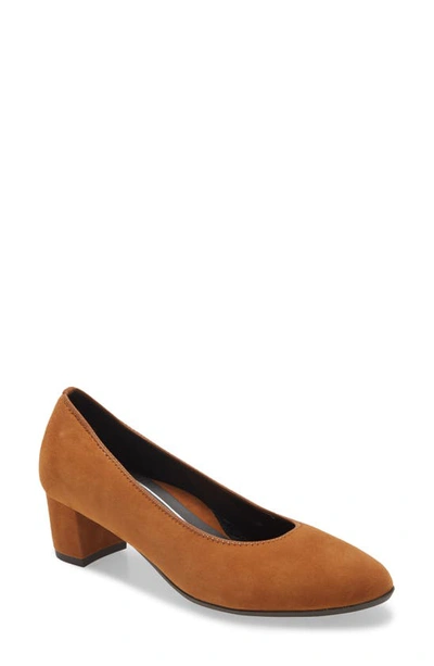 Ara Kendall Pump In Whiskey Suede