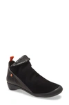 Softinos By Fly London Farah Bootie In Black Leather Combination