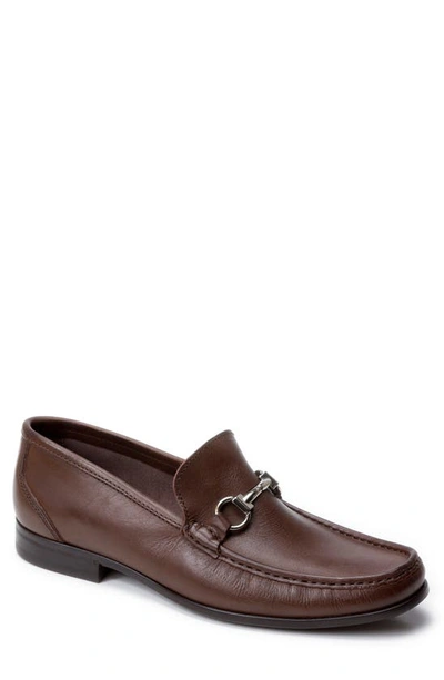 Sandro Moscoloni 'malibu' Suede Bit Loafer In Brown Leather