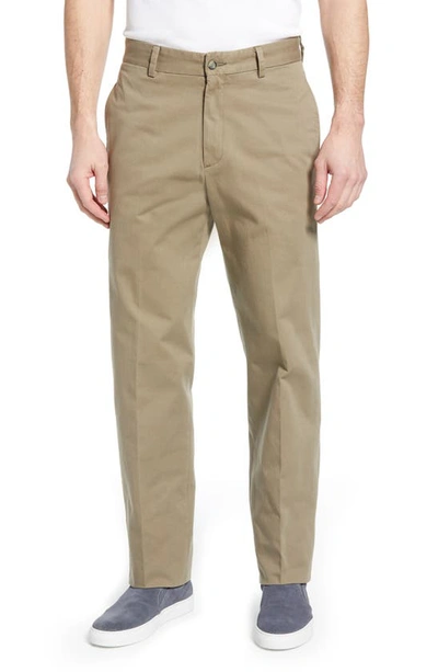 Berle Charleston Pleated Chino Pants In Olive