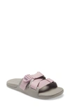 Chaco Chillos Slide Sandal In Solid Mauve
