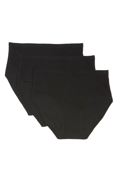 Chantelle Lingerie Soft Stretch 3-pack Seamless Hipster Briefs In Black