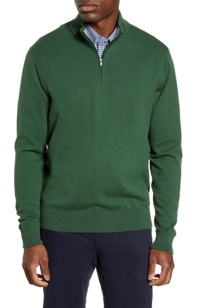 Cutter & Buck Lakemont Half Zip Sweater In Hunter