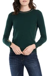 Court & Rowe Cotton Blend Sweater In Evening Green