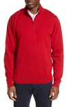 Cutter & Buck Lakemont Half Zip Sweater In Cardinal Red