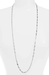 Karine Sultan Long Chain Necklace In Silver