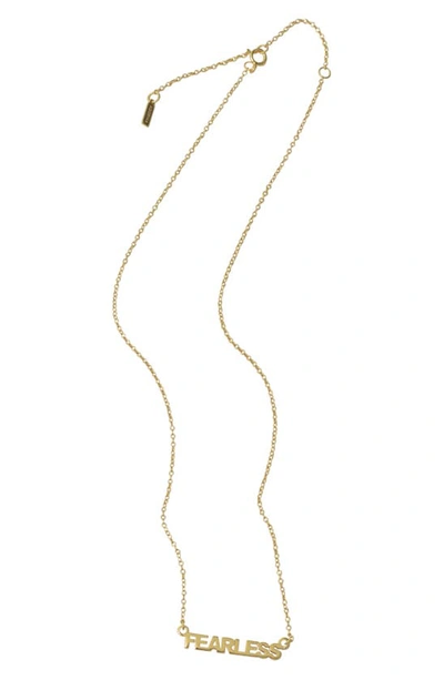 Adornia Fearless Necklace In Metallic Gold
