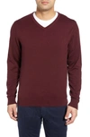 Cutter & Buck Cutter And Buck Men's Big And Tall Lakemont V-neck Sweater In Burgundy
