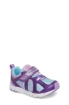 Tsukihoshi Kids' Rainbow Washable Sneaker In Purple/ Light Blue