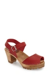 Mia Greta Swedish Clogs Women's Shoes In Red