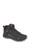 Keen Terradora Ii Waterproof Winter Hiking Boot In Black/ Magnet Faux Leather