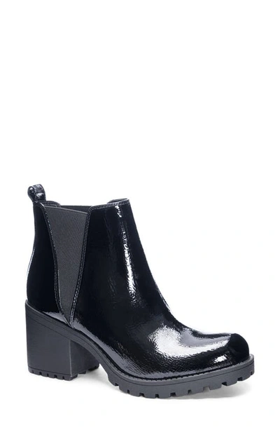 Dirty Laundry Women's Lido Lug Sole Booties Women's Shoes In Black Patent