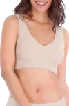 Belly Banditr No-wire Comfy Seamless V-neck Bra In Nude